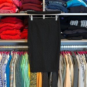 Sanctuary black textured elastic waistband lined skirt size S